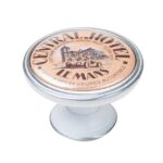 Πομολάκι Vintage Πατίνα Ασημί Central Hotel Le Mans Φ37mm