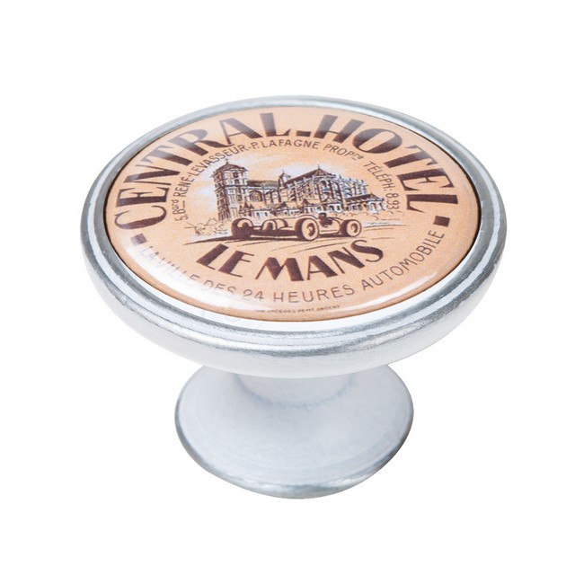 550PB69 Πομολάκι Vintage Πατίνα Ασημί Central Hotel Le Mans Φ37mm - Image 1