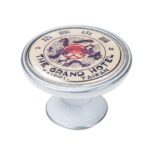 Πομολάκι Vintage Πατίνα Ασημί Grand Hotel Taipei Φ37mm