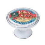 Πομολάκι Vintage Πατίνα Ασημί Long's Hotel Transvaal Φ37mm