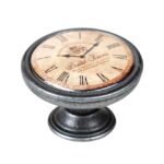 Πομολάκι Επίπλου Vintage Ασημί Αντικέ Φ37 – Contre Temps