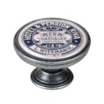 Πομολάκι Επίπλου Vintage Ασημί Αντικέ Φ37 – Hotel Riva Gardasee