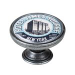 Πομολάκι Επίπλου Vintage Ασημί Αντικέ Φ37 – Hotel Times Square