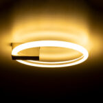 GLOBOSTAR® CINDERELLA 60979 Μοντέρνο Φωτιστικό Οροφής LED 16W 1792lm 360° AC 220-240V IP20 Ρυθμιζόμενο Λευκό CCT με On/Off 2700K/4500K/6000K - Lumileds SMD Chip - Νίκελ Βούρτσας - Μ28.5 x Π28.5 x Υ5cm - 3 Χρόνια Εγγύηση - Image 8
