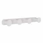 Άγκιστρο Τετραπλό - Matt White, Pam & Co, W24 x D3,5 x H2,5 (cm), 72-033