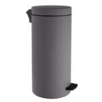 Χαρτοδοχείο 20 Lit, Soft Close - Matt Concrete Grey, Pam & Co, Ø25 x H55 (cm), 20310-163
