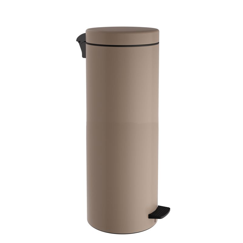 6a2c5decb3af4_132055-103 Χαρτοδοχείο 13 Lit, Soft Close - Matt Beige, Pam & Co, Ø20 x H55 (cm), 132055-103 - Image 1