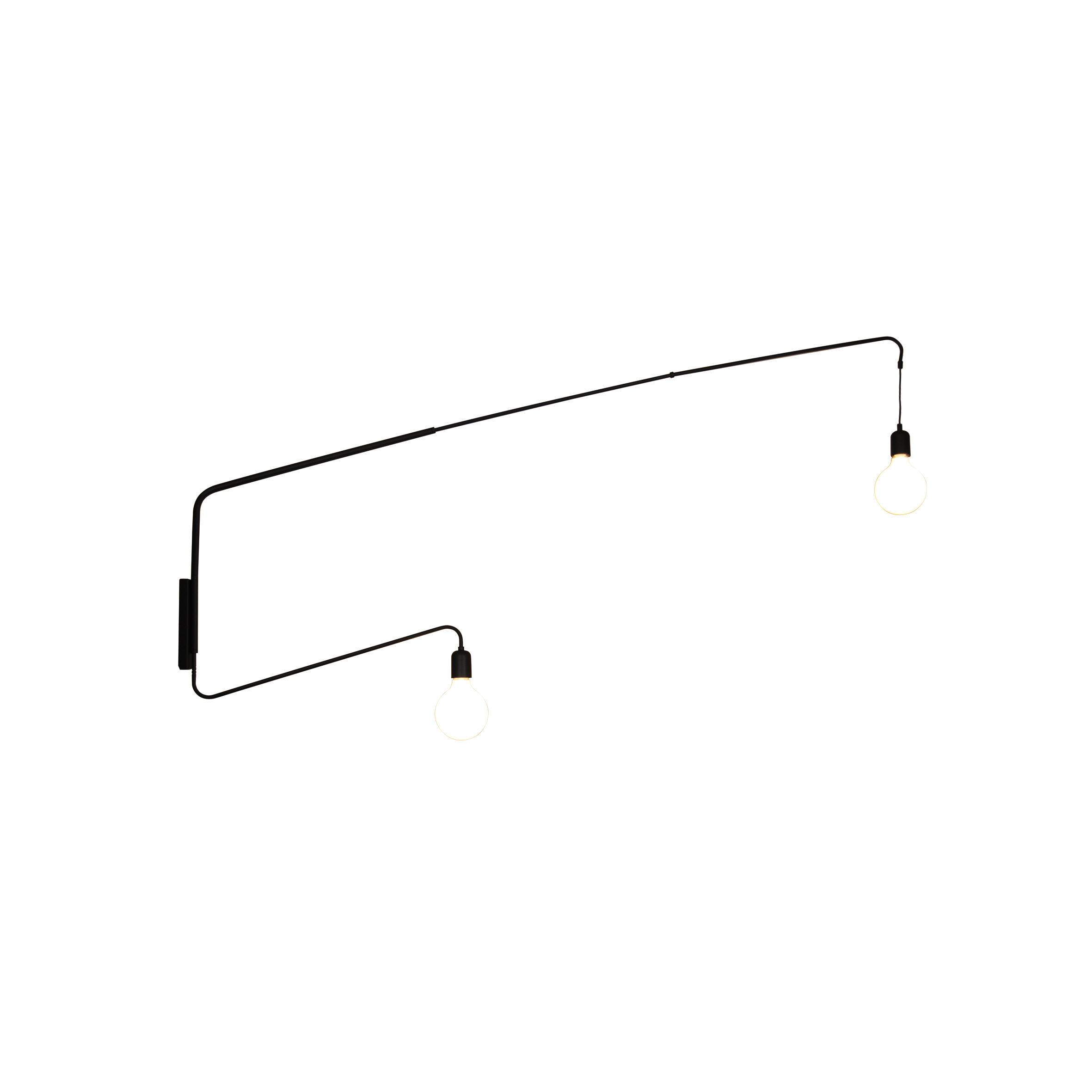 77-4404 HL-3591-2 MIMA BLACK WALL LAMP - Image 1