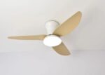 SE LED F100 WINDY WHITE-LIGHT BROWN FAN 30W SMART WITH CONTROL 100x100x50cm 3000k-6500k 85-265V