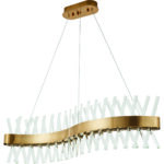 M6614-SR  XENIC GOLD MATT PENDANT 1B3