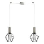 SE21-NM-4-NM2-GR1  ADEPT TUBE Nickel Matt Pendant Black Metal Grid+