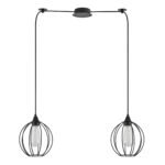 SE21-BL-B10-BL2-GR2 ADEPT PENDANT Black Metal Grid Pendant+