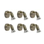 SE 140-BR1 (x6) Saba Packet Bronze adjustable spotlight+