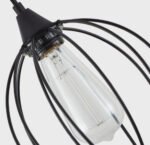 SE21-BL-B10-BL2-GR2 ADEPT PENDANT Black Metal Grid Pendant+ - Image 2