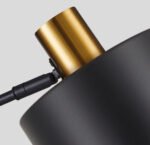 SE21-GM-9-MS1 ADEPT WALL LAMP Gold Matt and Black Metal Wall Lamp Black Metal Shade+ - Image 2