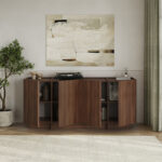 Μπουφές Dorma Megapap χρώμα καρυδί milano 180x45x80,2εκ. - Image 2