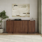Μπουφές Dorma Megapap χρώμα καρυδί milano 180x45x80,2εκ. - Image 3