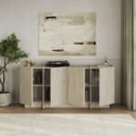 Μπουφές Dorma Megapap χρώμα travertine 180x45x80,2εκ. - Image 2