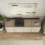 Μπουφές Dorma Megapap χρώμα travertine 180x45x80,2εκ. - Image 5