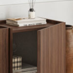 Έπιπλο τηλεόρασης Lowen Megapap χρώμα καρυδί milano 180x35x46,2εκ. - Image 5