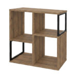 Βιβλιοθήκη Bolton Megapap χρώμα ανοιχτό καρυδί 62x22x62εκ. - Image 4
