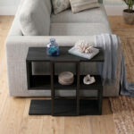 Τραπεζάκι βοηθητικό Homia Megapap χρώμα black wood 56x25x56,5εκ. - Image 2