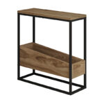 Τραπεζάκι βοηθητικό Lido Megapap χρώμα καρυδί Ud 60x22x62εκ. - Image 5