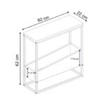 Τραπεζάκι βοηθητικό Lido Megapap χρώμα sandstone 60x22x62εκ. - Image 6