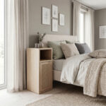 Κομοδίνο Inca Megapap χρώμα light oak 25,2x32x60εκ. - Image 5