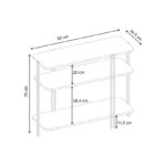 Κονσόλα Notus Megapap χρώμα καρυδί Ud 92x34,5x75εκ. - Image 5