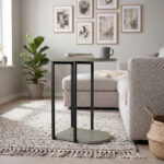 Τραπεζάκι βοηθητικό Roya Megapap χρώμα ash green 41,5x32x56εκ. - Image 3