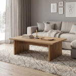 Τραπεζάκι σαλονιού Loana Megapap χρώμα καρυδί Ud 120x70x40εκ. - Image 5