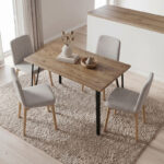 Τραπέζι Xana Megapap χρώμα sepet oak 120x70x77,5εκ. - Image 2