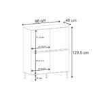 Μπουφές Arch Megapap χρώμα sandstone 98x40x120,5εκ. - Image 9