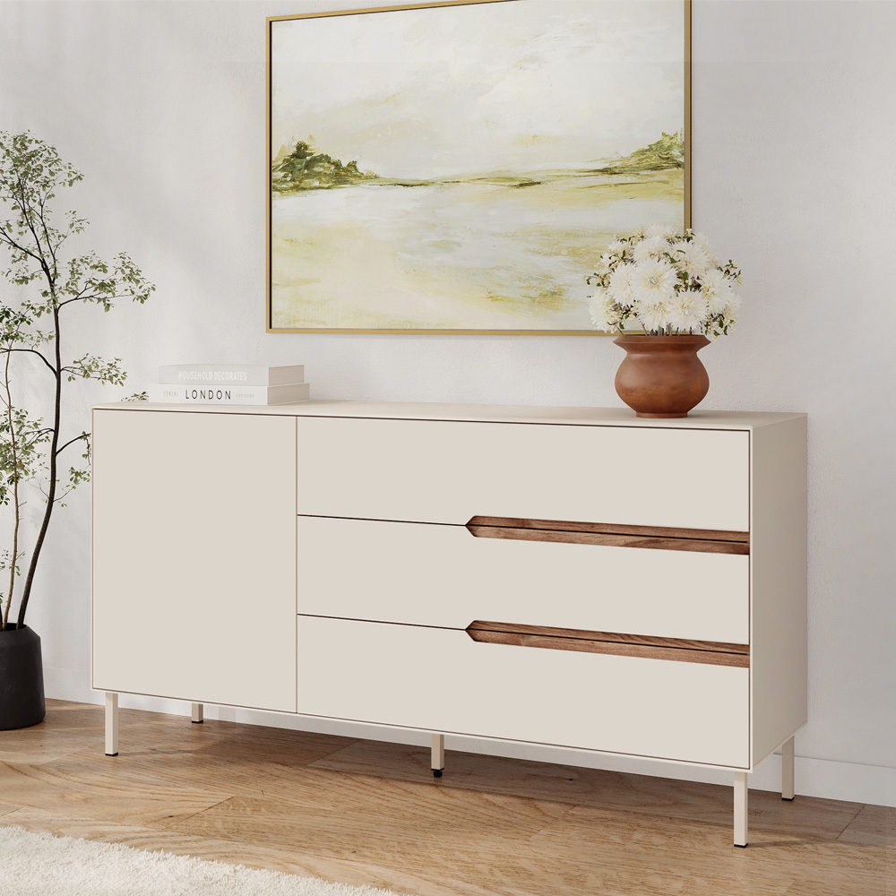 GP037-03241-0 Μπουφές Arch Megapap χρώμα sandstone 150x40x78,4εκ. - Image 1