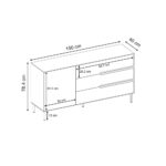 Μπουφές Arch Megapap χρώμα sandstone 150x40x78,4εκ. - Image 7