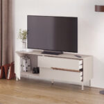Έπιπλο τηλεόρασης Arch Megapap χρώμα sandstone 150x35x56,5εκ. - Image 2
