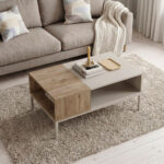 Τραπεζάκι σαλονιού Cailin Megapap χρώμα sandstone - sepet oak 90x56x40,6εκ. - Image 2