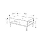 Τραπεζάκι σαλονιού Cailin Megapap χρώμα sandstone - sepet oak 90x56x40,6εκ. - Image 5