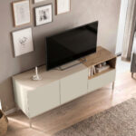 Έπιπλο τηλεόρασης Cailin Megapap χρώμα sandstone - sepet oak 140x41,8x55εκ. - Image 2
