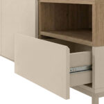 Έπιπλο τηλεόρασης Cailin Megapap χρώμα sandstone - sepet oak 140x41,8x55εκ. - Image 3