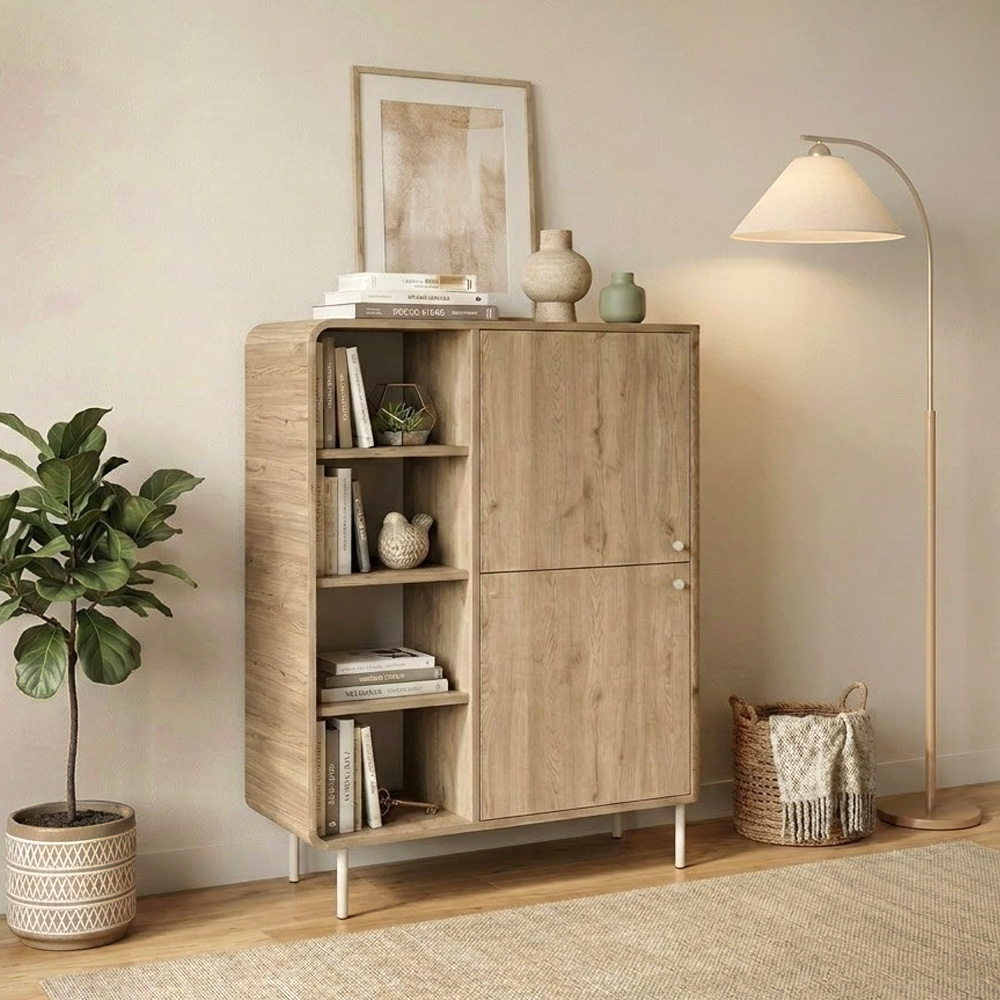 GP037-03331-0 Μπουφές Colia Megapap χρώμα sepet oak 85x44x120,4εκ. - Image 1