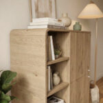 Μπουφές Colia Megapap χρώμα sepet oak 85x44x120,4εκ. - Image 3