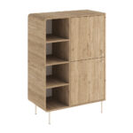 Μπουφές Colia Megapap χρώμα sepet oak 85x44x120,4εκ. - Image 6