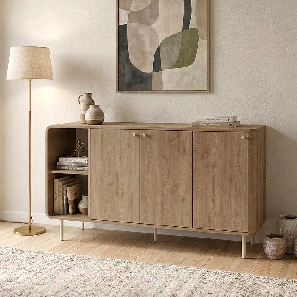 GP037-03341-0 Μπουφές Colia Megapap χρώμα sepet oak 150x44x80εκ. - Image 1