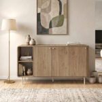 Μπουφές Colia Megapap χρώμα sepet oak 150x44x80εκ. - Image 2