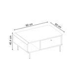 Τραπεζάκι σαλονιού Colia Megapap χρώμα sepet oak 90x60x40,4εκ. - Image 7