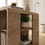 Τραπεζάκι βοηθητικό Colia Megapap χρώμα sepet oak 58x25x50εκ. - Image 7
