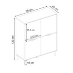 Μπουφές Marquise Megapap χρώμα sandstone 98x40x120εκ. - Image 7