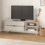 Έπιπλο τηλεόρασης Marquise Megapap χρώμα sandstone 150x35x56εκ. - Image 2